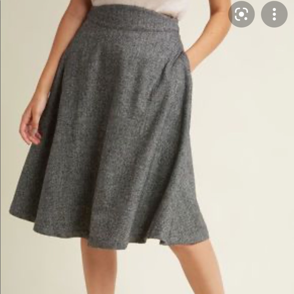 ModCloth Prim Class Hero tweed circle skirt